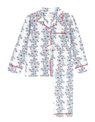 Blossom Cornflower Cotton Pyjamas from Little Yolke