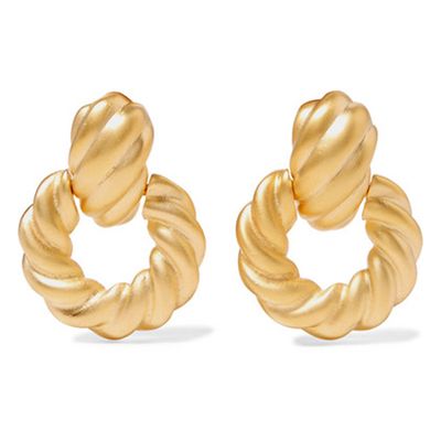 Gold-Tone Clip Earrings
