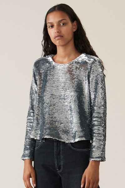 Sequin Embellished Blouse from Ganni