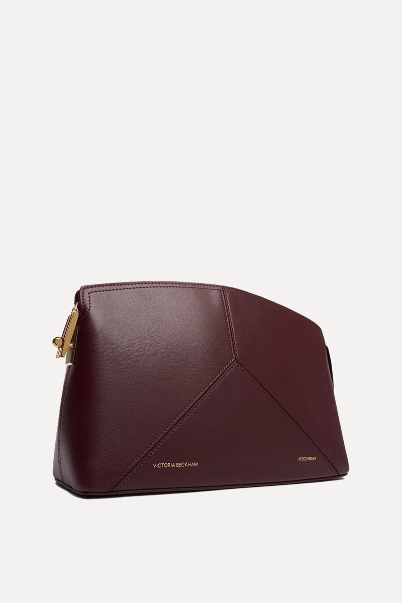 Victoria Palmellato Leather Clutch from Victoria Beckham