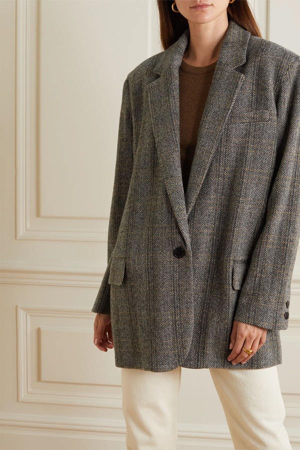 Cikaito Herringbone Wool Blazer from Marant Étoile