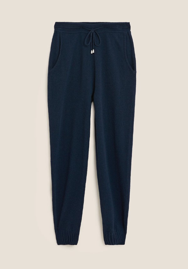 Pure Cashmere Tapered Ankle Grazer Joggers