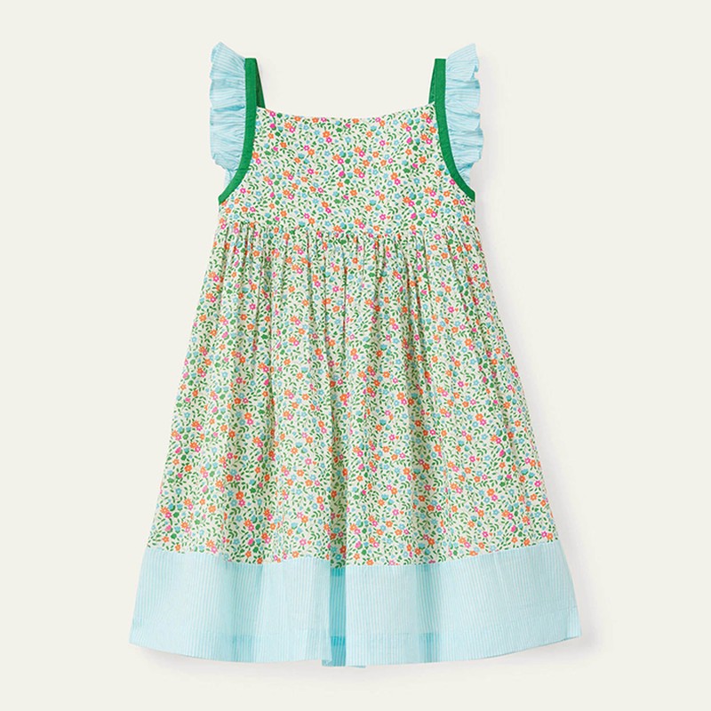 Floral Frill Strap Dress