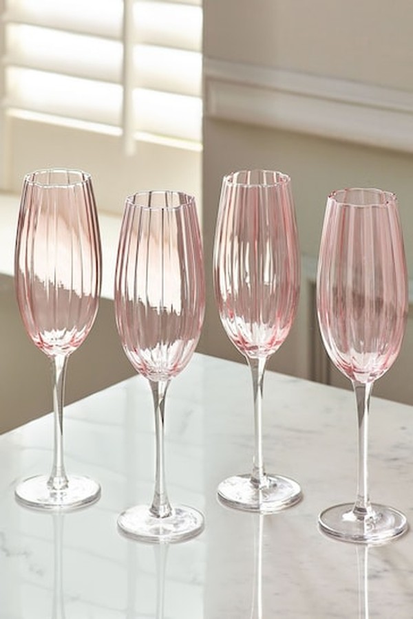 Set of 4 Ottilie Flute Glasses