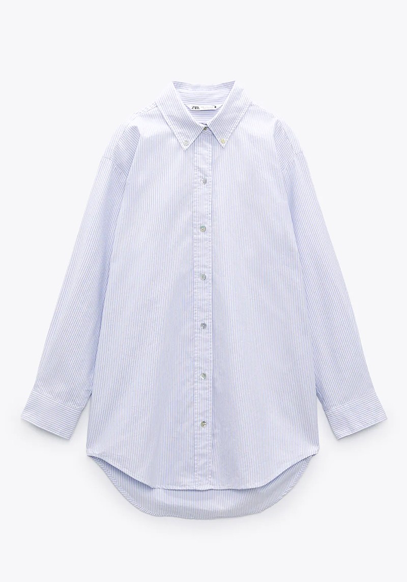 Striped Oversized Shirt from Zara