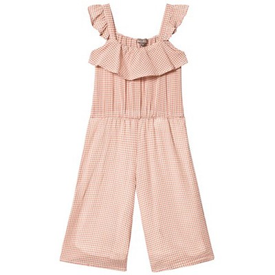 Vichy Terracotta Gingham Jumpsuit from Emil Et Ida