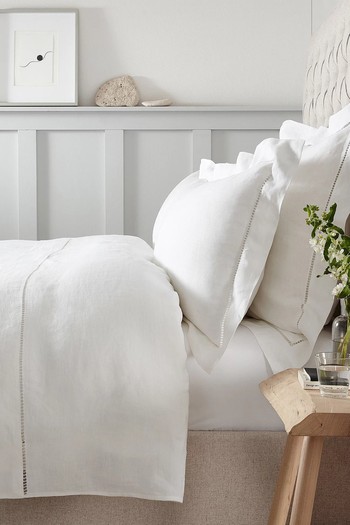 Santorini Linen Duvet Cover from The White Company