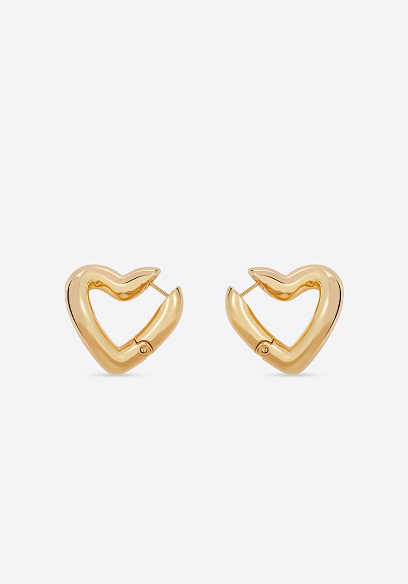 Heart Hoop Earrings from Balenciaga