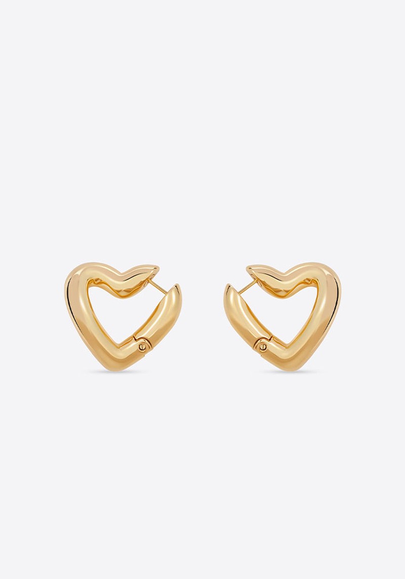 Heart Hoop Earrings from Balenciaga 