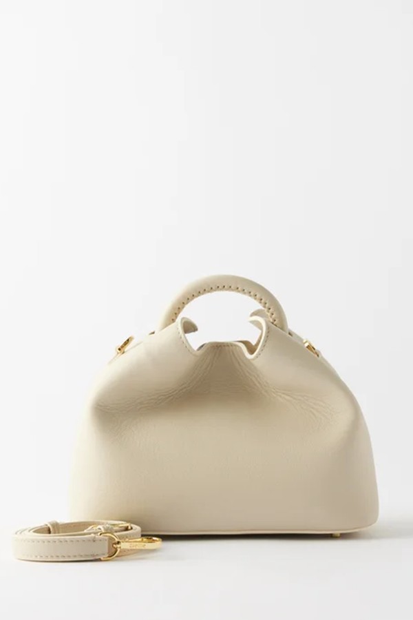 Baozi Leather Top Handle Shoulder Bag from Elleme