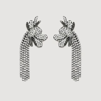 Rhinestone Pendant Earrings