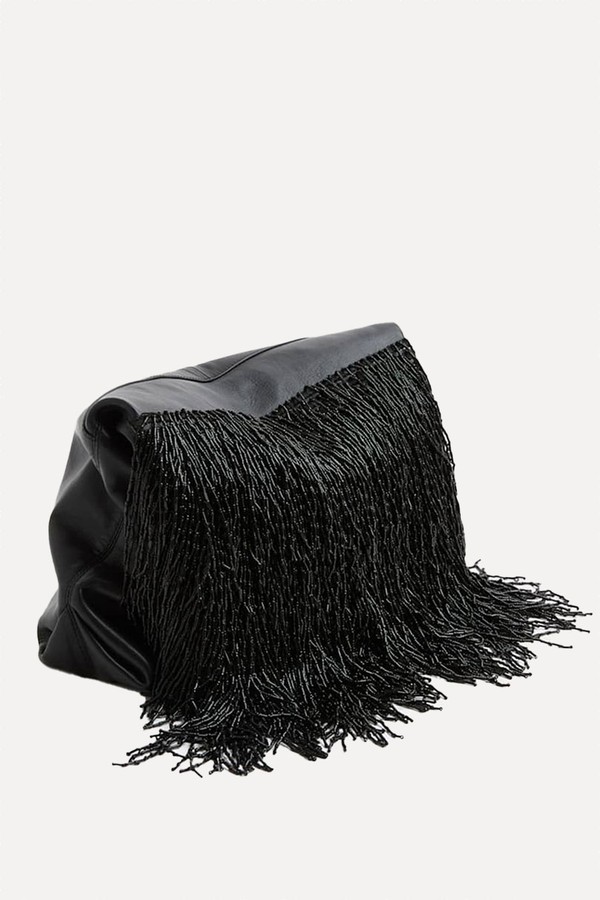 Leather Beaded Underarm Clutch Bag from Marks & Spencer x 16Arlington