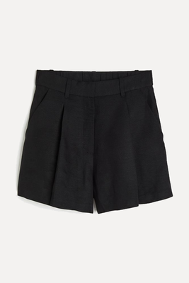 Linen-Blend Bermuda Shorts  from H&M