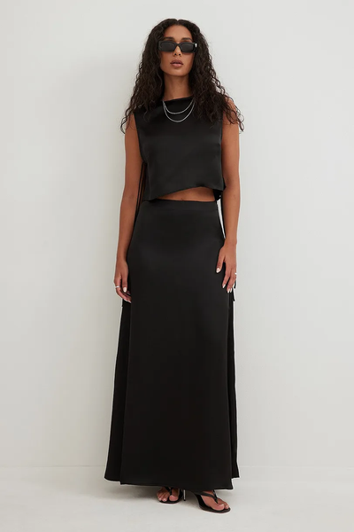 Satin Maxi Skirt from Nakd