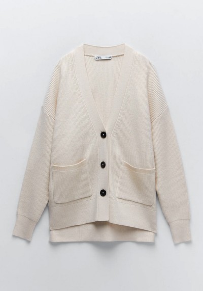 Knit Cardigan With Pockets from Zara