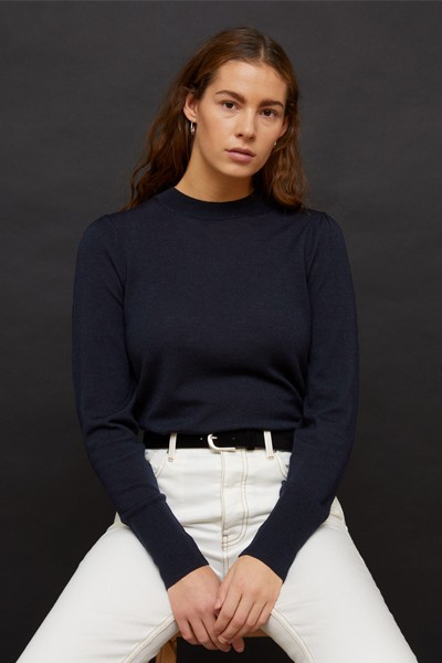 Merino Puff Sleeve Jumper from Jigsaw