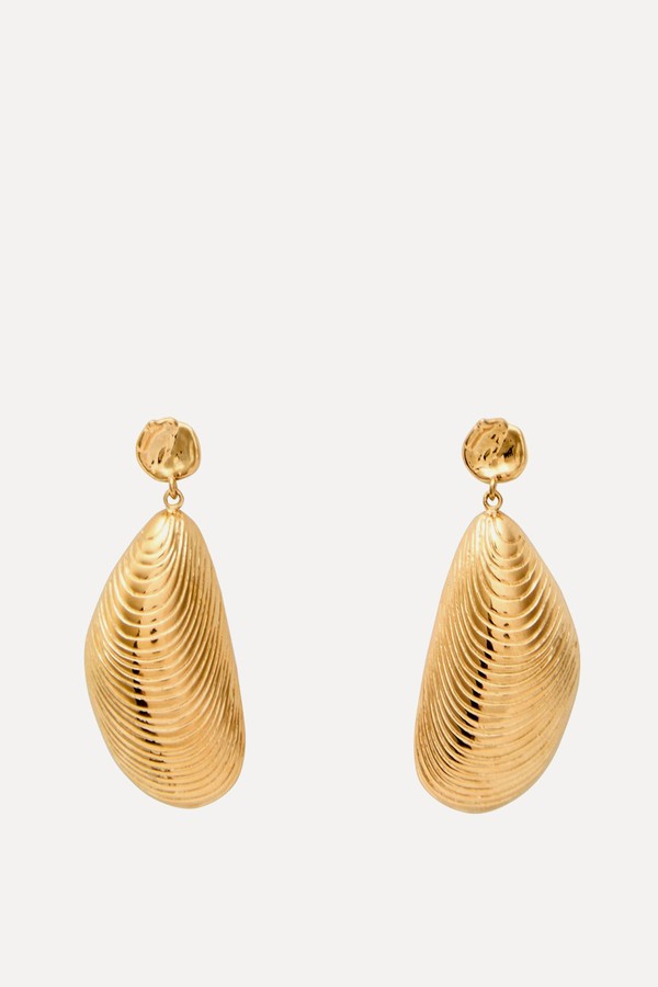 Moules 18kt Gold-Plated Drop Earrings from ANNI LU