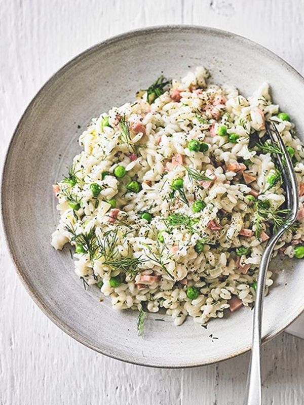 Creamy Pea & Gammon Risotto