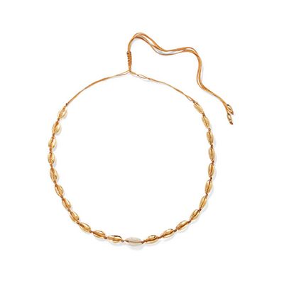 Small Puka Gold-Plated & Shell Necklace from Tohum