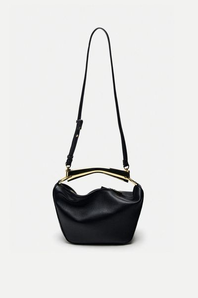 Bucket Bag With Metallic Handle from Zara