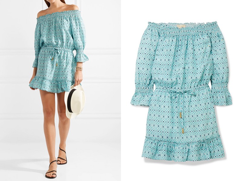 Calypso Printed Silk Mini Dress from Paloma Blue