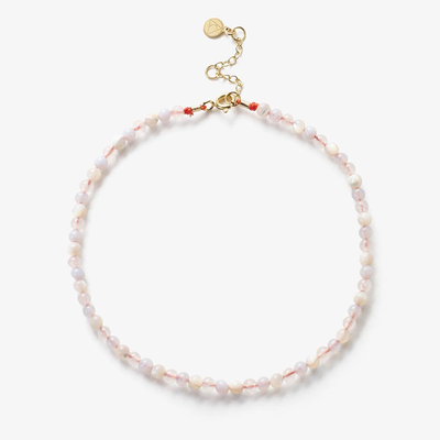 18ct Yellow Gold Pastel Gemstone Mix Anklet from The Alkemistry 