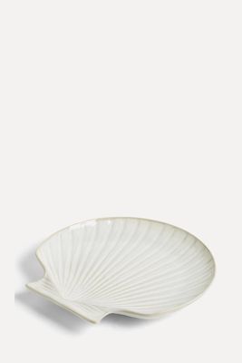 Coastal Explorer Shell Stoneware Serving Dish