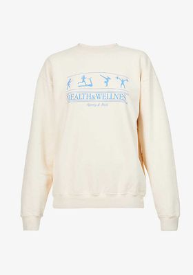 Graphic-Print Cotton-Jersey Sweatshirt from Sporty & Rich