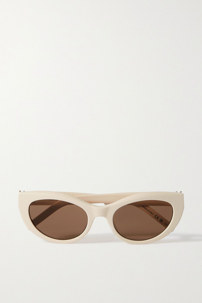 Monogram H Cat-Eye Acetate Sunglasses from Saint Laurent Eyewear