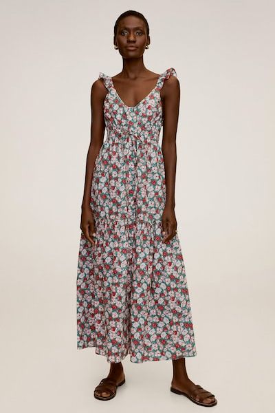 Floral Print Long Dress from Mango