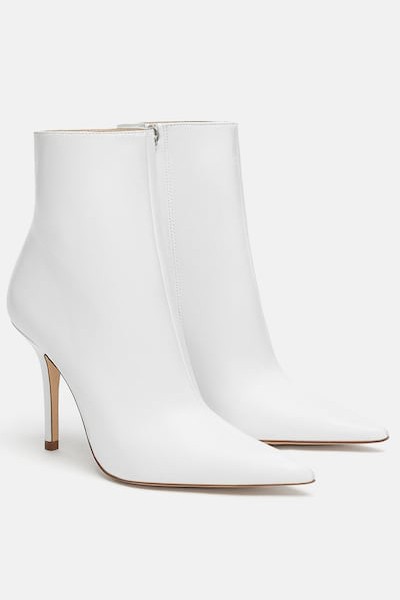 Leather High-Heel Ankle Boots from Zara