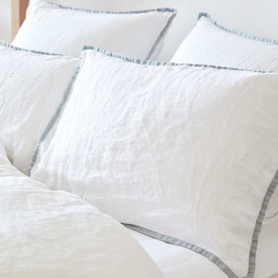 Dove 100% Linen Eos Bed Linen Collection from Sophie Conran