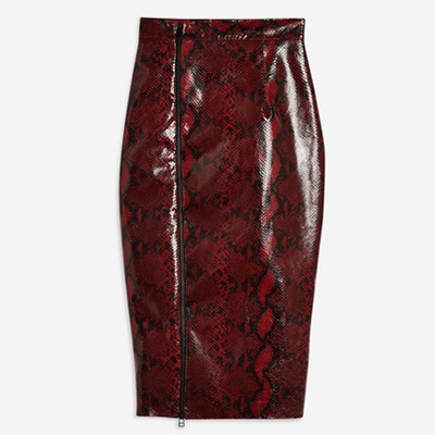 Snake Midi Skirt