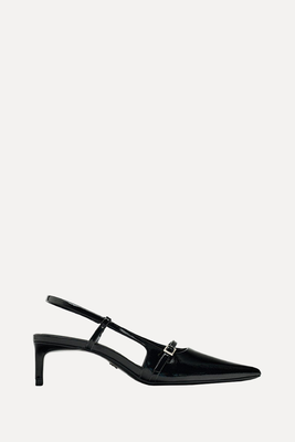 Slingback Shoes With Buckled Strap from Zara