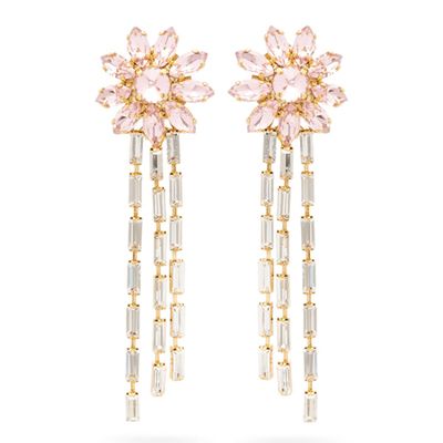 Utopia Floral Crystal Clip Earrings from Rosantica