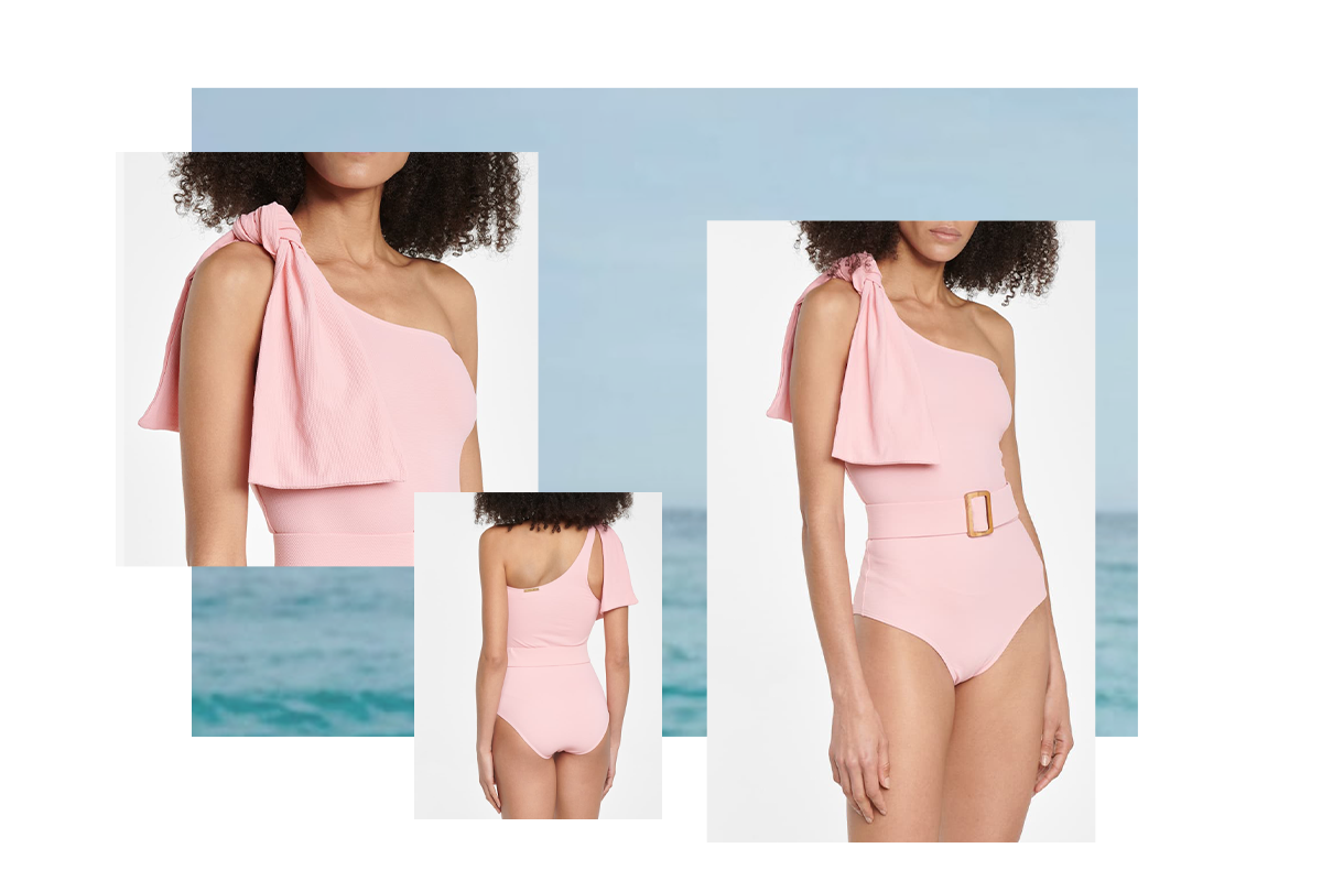 Mira One-Shoulder Swimsuit, £205 | Alexandra Miro