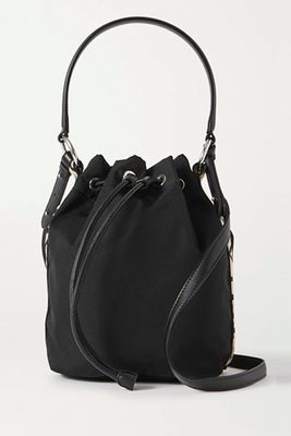 Small Faux Leather-Trimmed Econyl Bucket Bag from Stella McCartney