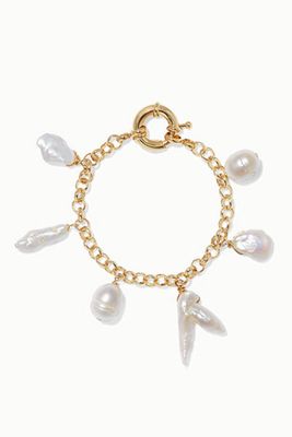 Deia Gold-Plated Pearl Bracelet from Éliou