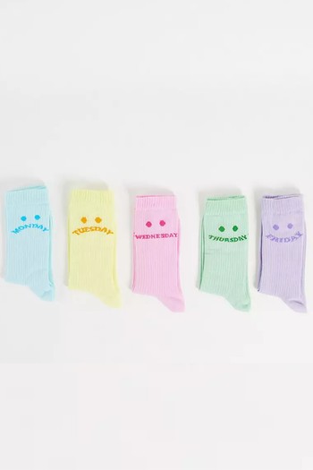 5 Pack Days Of The Week Socks from ASOS Design