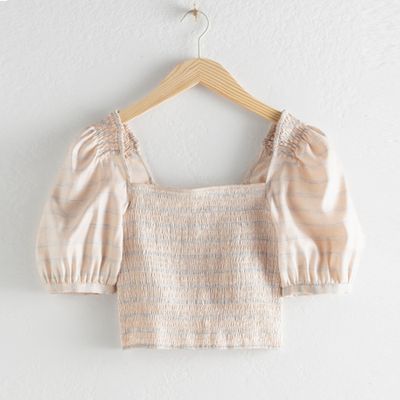 Smocked Puff Sleeve Top from & Other Stories
