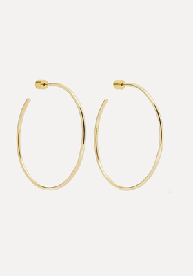 2" Thread Gold-Plated Hoop Earrings from Jennifer Fisher