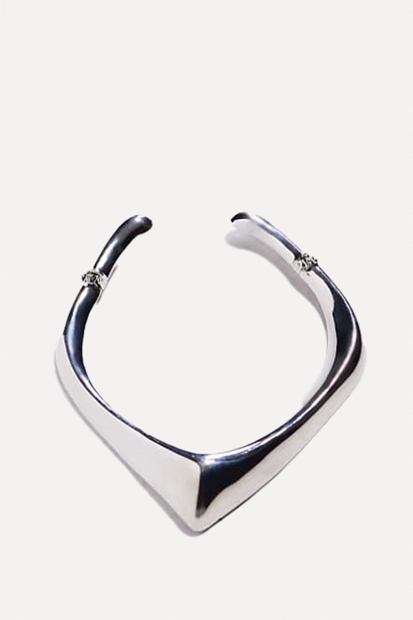 Rhodium Plated Luxe Angular Choker from 8 Other Reasons