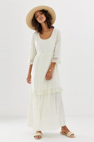 Broderie Smock Maxi Dress from Vero Moda