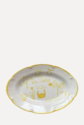 Dolce Vita Oval Serving Platter from Popolo
