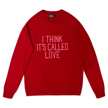 Bespoke Embroidered I Think It’s Called Love Jumper