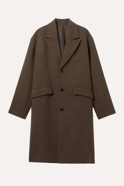 Single Breasted Wool-Blend Coat from Weekday