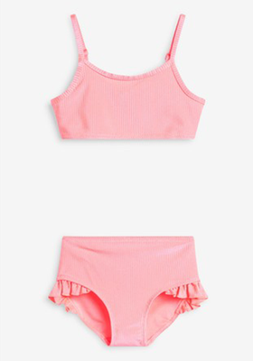 Fluro Pink Rib Bikini from Next