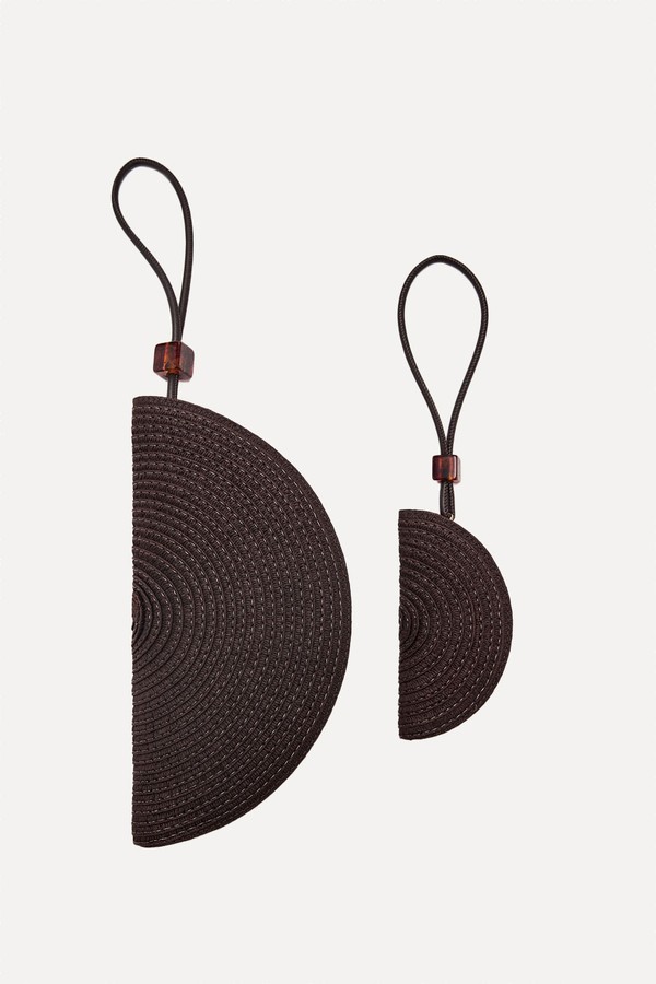 Natural Fibre Toiletry Bag With Bead Detail from Mango