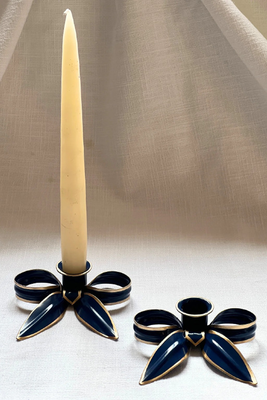 A Pair Of Bow Candleholders from Tooka