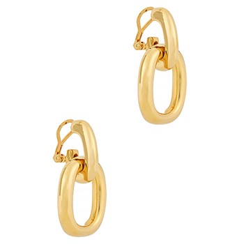 Gold-Tone Hoop Earrings from Kenneth Jay Lane